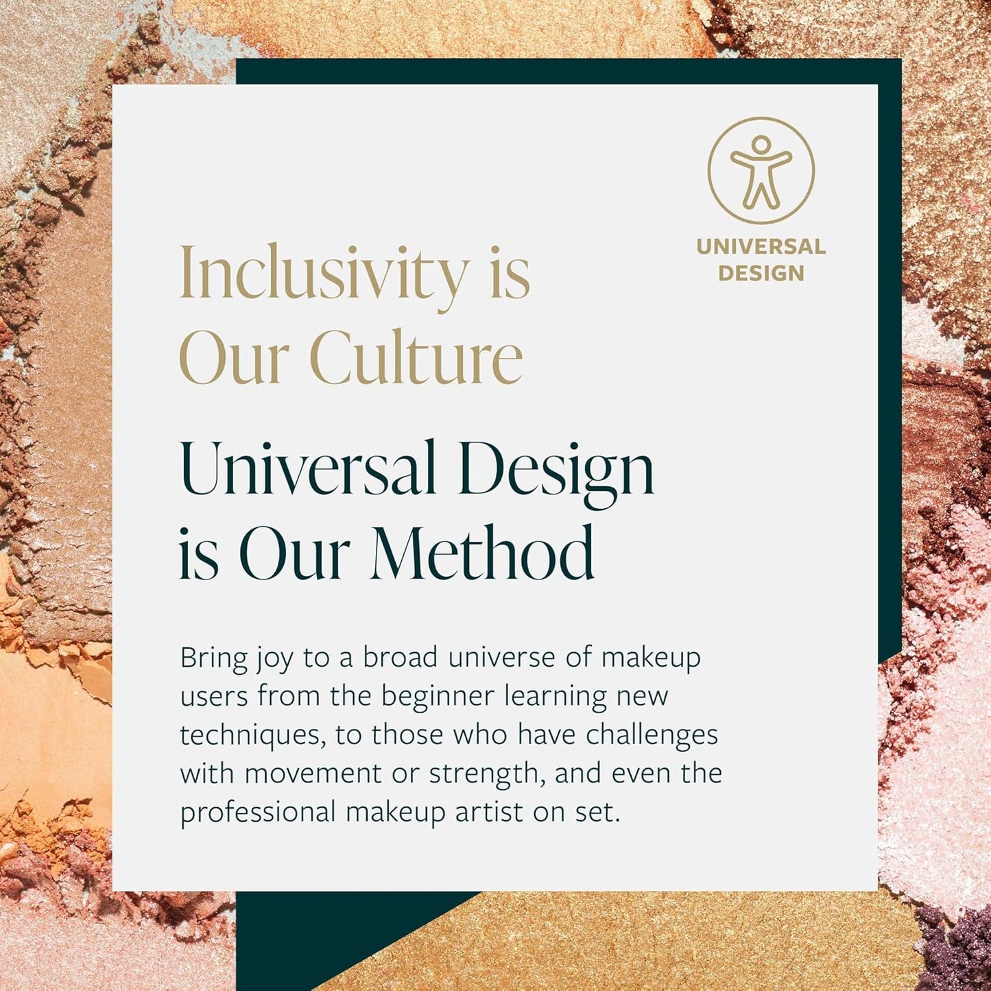 Guide Beauty Shadow Palette, Shimmer Eyeshadow Palette Featuring Hues Ranging from Radiant Golden Champagne & Copper Rose to Dusky Greens, Universal, Ergonomic Design, 6 Shades, 1 pc