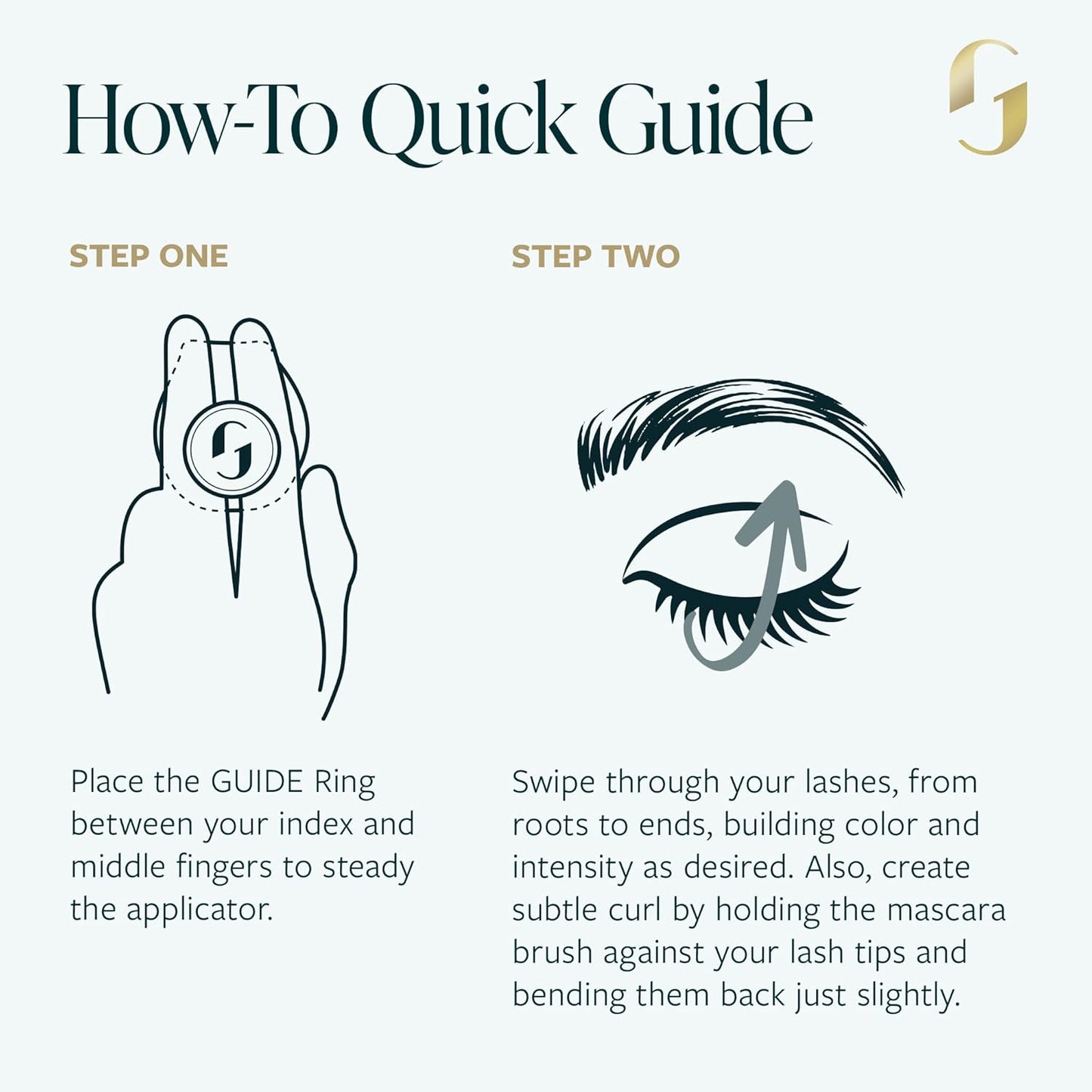 GUIDE Beauty Lash Wrap, Volumizing Mascara with Slimline Brush & Buildable Formula for All-Day, Smudge Proof Wear, GUIDE Ring Offers a Steady Hold for Easy, Mess-Free Swiping (Black)