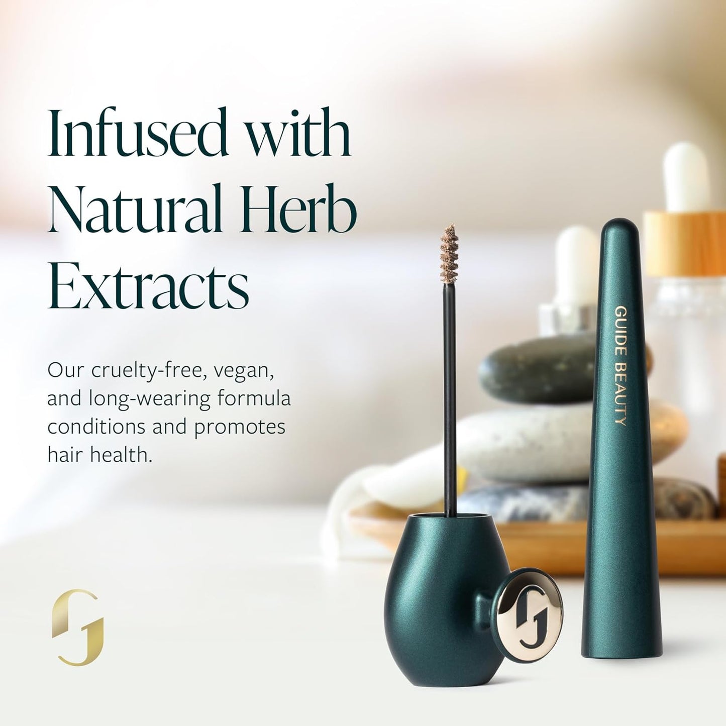 GUIDE Beauty Brow Moment, One-Stop Brow Gel with a Fine Tip Brush to Expertly Fill, Shape & Set, Patented GUIDE Ring for an Easy, Secure Hold (Light)