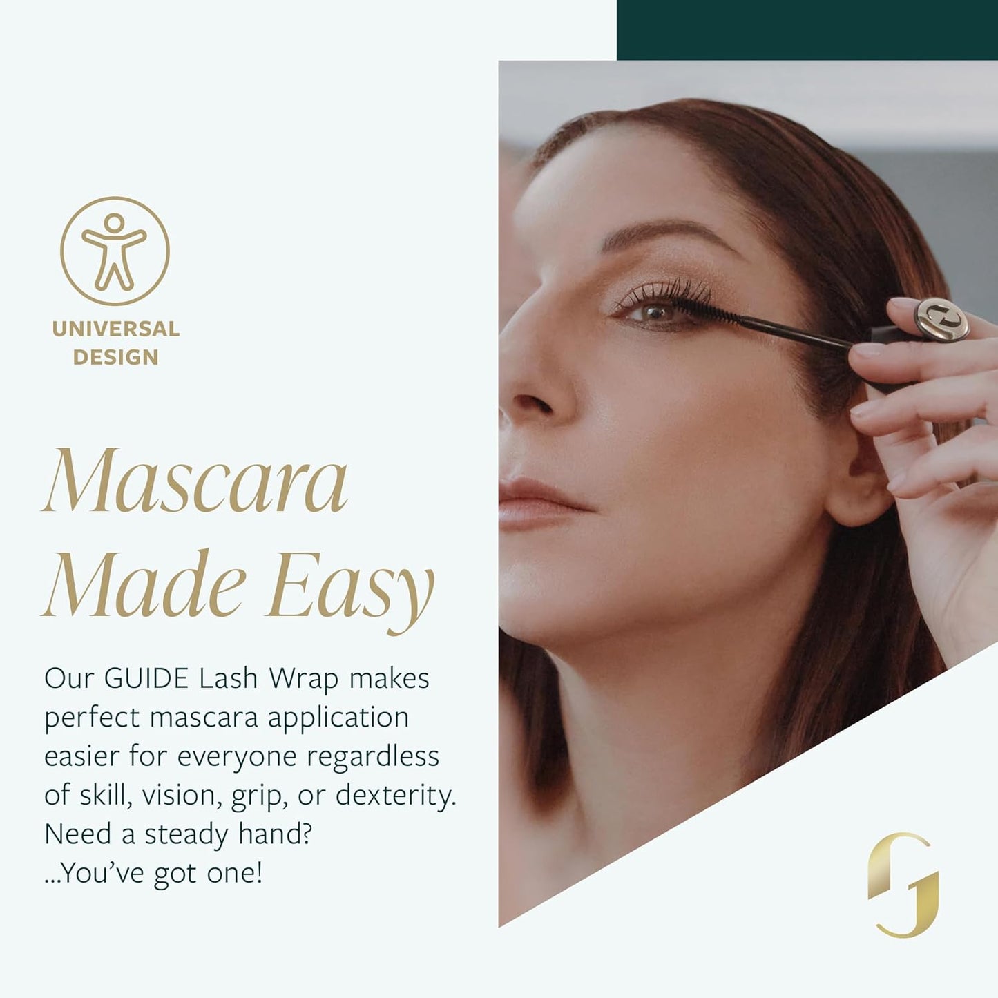 GUIDE Beauty Lash Wrap, Volumizing Mascara with Slimline Brush & Buildable Formula for All-Day, Smudge Proof Wear, GUIDE Ring Offers a Steady Hold for Easy, Mess-Free Swiping (Black)