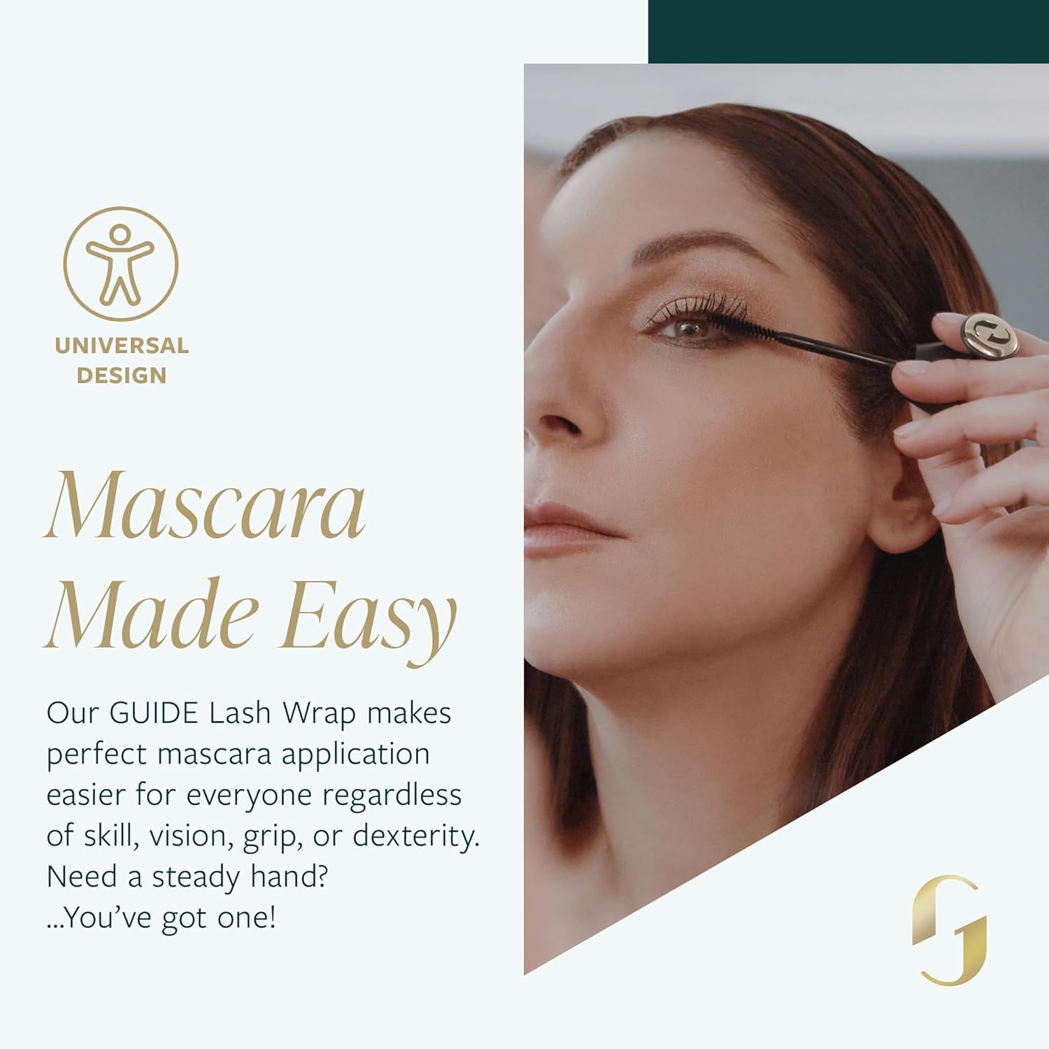 GUIDE Beauty Lash Wrap, Volumizing Mascara with Slimline Brush & Buildable Formula for All-Day, Smudge Proof Wear, GUIDE Ring Offers a Steady Hold for Easy, Mess-Free Swiping (Black)