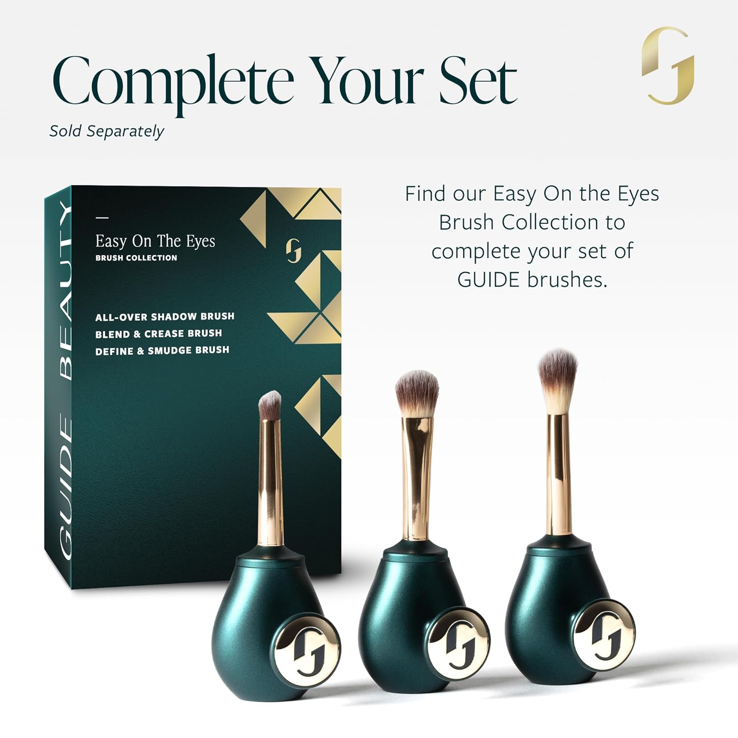 GUIDE Beauty Fan Brush, Ergonomic Fan Makeup Brush for Blush, Bronzer, Highlighter & More, GUIDE Ring & Short Handle Provide Secure Handling & Precise Control, 1pc