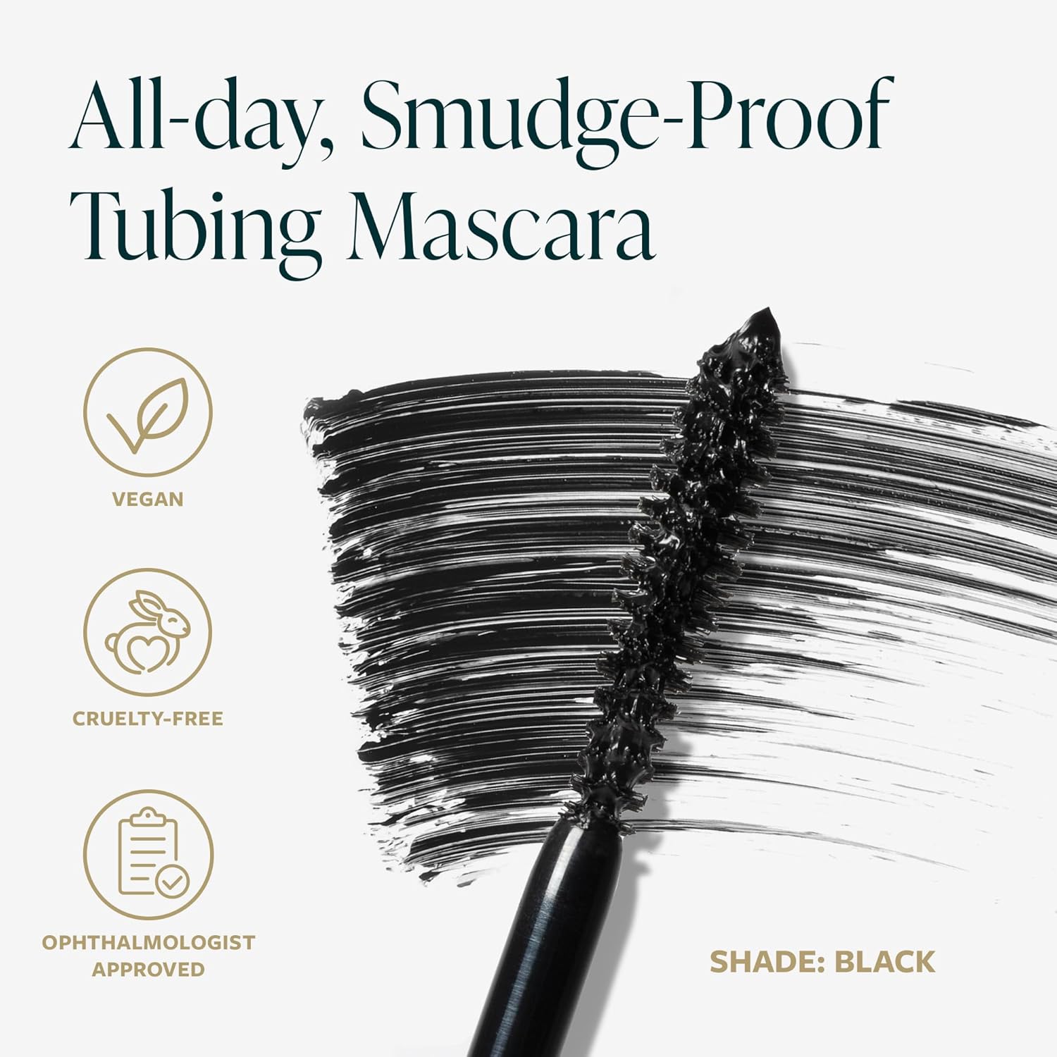 GUIDE Beauty Lash Wrap, Volumizing Mascara with Slimline Brush & Buildable Formula for All-Day, Smudge Proof Wear, GUIDE Ring Offers a Steady Hold for Easy, Mess-Free Swiping (Black)