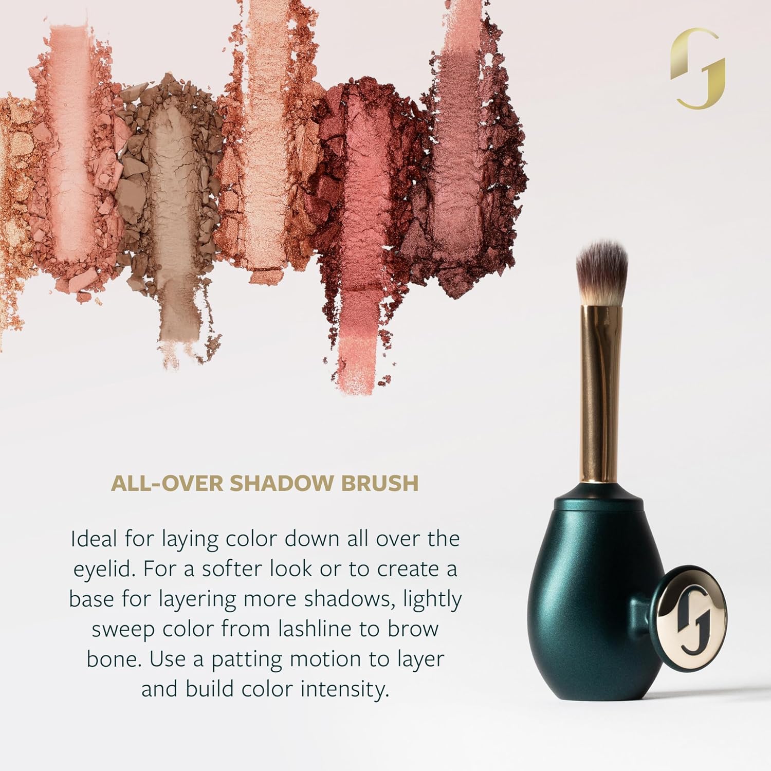 Guide Beauty Easy on the Eyes Collection; Eyeliner Brushes Set of Three, Premium Cosmetic Precision Makeup Brushes